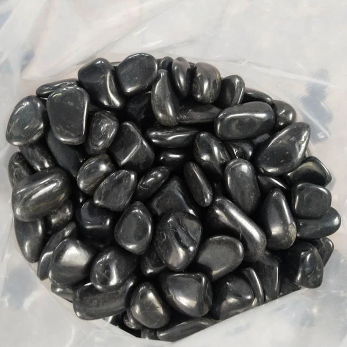 polished black pebble stone polished black pebble stone