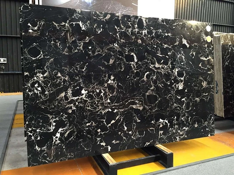 Ice Black Marble Slab Ice Black Marble Slab