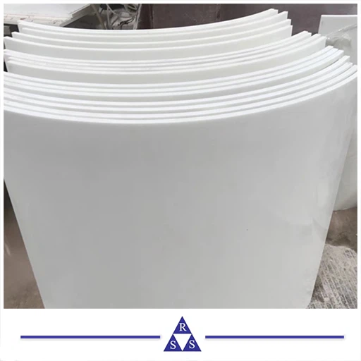 White Curved Nanocrystal Stone