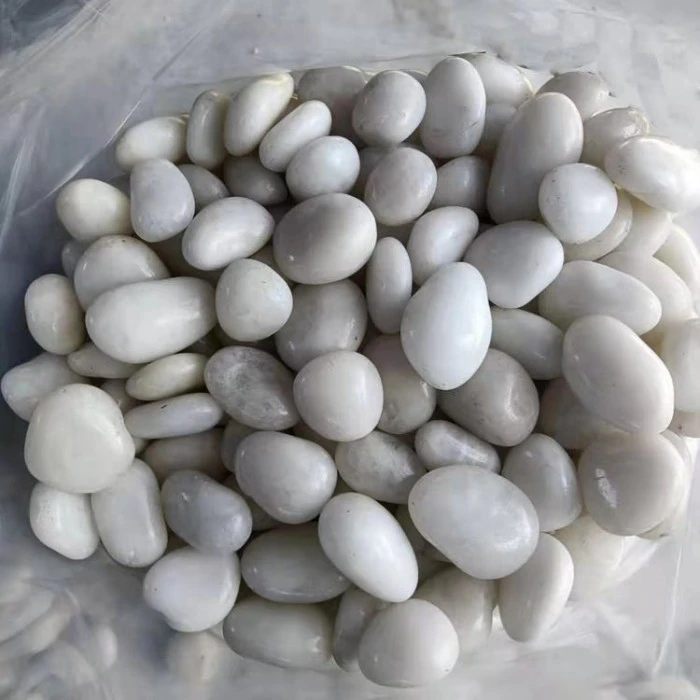 White nature black river stone pebbles stone